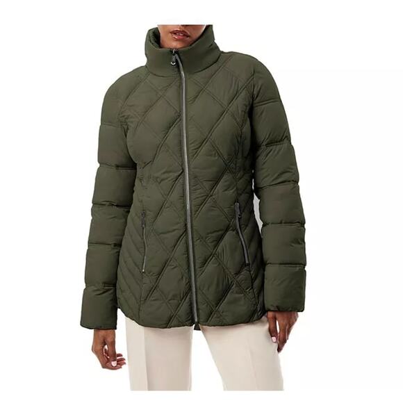 Bernado Full Circle Puffer Green Jacket Size M - Picture 1 of 7